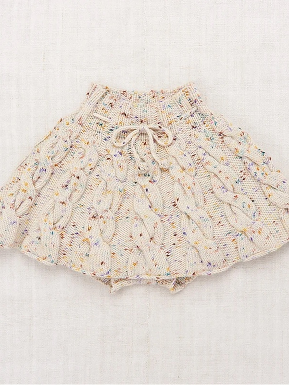 NWT MISHA & PUFF Handknit Wool Cable Skating Skirt